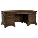 Coaster Furniture Hartshill 881281 72-inch 7-Drawer Executive Desk - Burnished Oak IMAGE 1