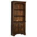 Coaster Furniture Hartshill 881286 78-inch 3-shelf Cabinet Bookcase - Burnished Oak IMAGE 1