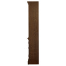 Coaster Furniture Hartshill 881286 78-inch 3-shelf Cabinet Bookcase - Burnished Oak IMAGE 4