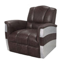 Acme Furniture Kalona 59717 Accent Chair - Distress Chocolate IMAGE 1
