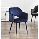 Acme Furniture Applewood 59852 Accent Chair - Ocean Blue IMAGE 5