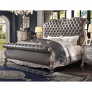 Acme Furniture Dresden 28190Q Queen Bed - Vintage Bone White and PU IMAGE 5