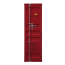 Acme Furniture Cargo 35955 Wardrobe (Single Door) - Red IMAGE 3
