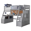 Acme Furniture Jason II 37445 Loft Bed With Storage Ladder IMAGE 2
