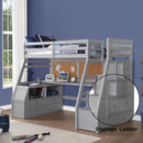 Acme Furniture Jason II 37445 Twin Loft Bed with Storage IMAGE 4
