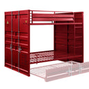 Acme Furniture Cargo 37915 Full Over Full Bunk Bed - Red IMAGE 1