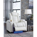 Signature Design by Ashley Party Time 3700413 Power Recliner with Adjustable Headrest IMAGE 11