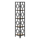 Monarch I 3611 62" Bookcase - Dark Taupe/Black IMAGE 3