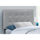Monarch I 6001T Twin Headboard - Grey Leather-Look IMAGE 2