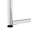 Monarch I 7520 Computer Desk - Glossy White/Chrome IMAGE 7
