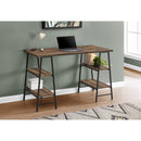 Monarch I 7525 Computer Desk - Brown/Black IMAGE 7