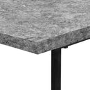 Monarch I 7526 Computer Desk - Grey Stone-Look/Black IMAGE 6