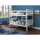 IFDC B 101 - W Single/Single Bunk Bed - White IMAGE 1