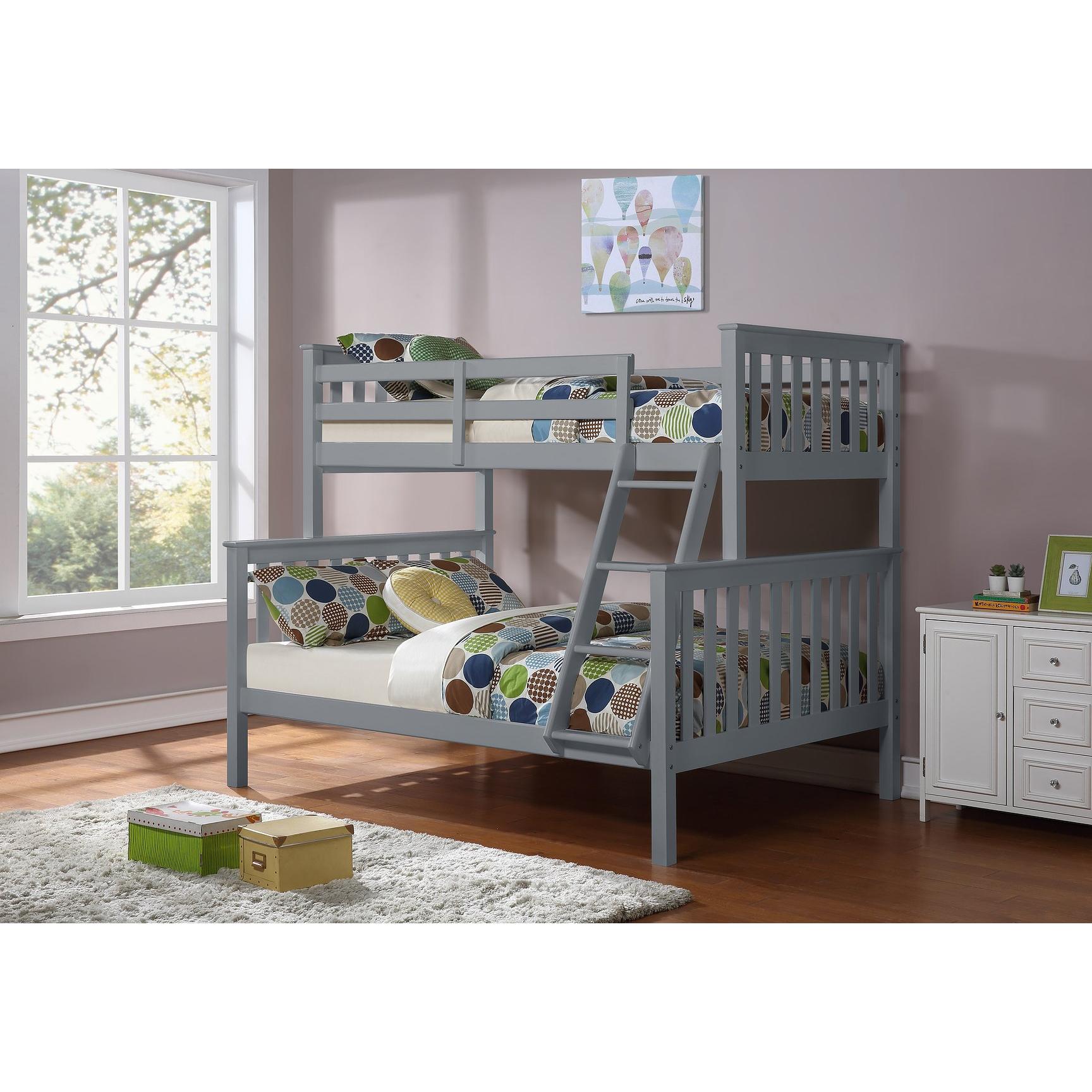 IFDC B 102 G Single Double Bunk Bed Grey