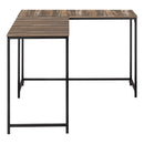 Monarch I 7391 58" Computer Desk - Brown Reclaimed/Black IMAGE 4