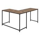 Monarch I 7391 58" Computer Desk - Brown Reclaimed/Black IMAGE 5