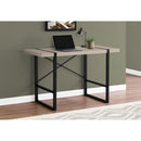 Monarch I 7659 Computer Desk - Modern Taupe/Black IMAGE 8