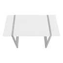 Monarch I 7663 Computer Desk - White/Silver IMAGE 3