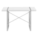 Monarch I 7663 Computer Desk - White/Silver IMAGE 5