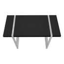Monarch I 7664 Computer Desk - Black/Silver IMAGE 3