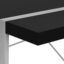 Monarch I 7664 Computer Desk - Black/Silver IMAGE 6