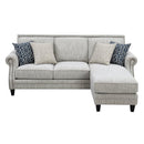 Emerald Home Furnishings Trilogy Fabric 2 pc Sectional U4198-09-09A IMAGE 2