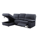 Acme Furniture Trifora 51605 Reclining Storage Sectional Sofa IMAGE 3