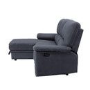 Acme Furniture Trifora 51605 Reclining Storage Sectional Sofa IMAGE 4