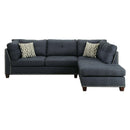 Acme Furniture Laurissa 54365 Sectional Sofa & Ottoman - Dark Blue IMAGE 1