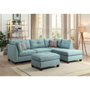 Acme Furniture Laurissa 54395 Sectional Sofa & Ottoman - Light Teal IMAGE 8