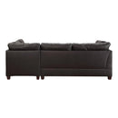 Acme Furniture Laurissa 54405 Sectional Sofa & Ottoman - Ebony IMAGE 3
