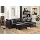 Acme Furniture Laurissa 54405 Sectional Sofa & Ottoman - Ebony IMAGE 6