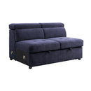 Acme Furniture Nekoda 55520 Storage Sleeper Sectional Sofa & Ottoman - Navy Blue IMAGE 5