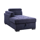 Acme Furniture Nekoda 55520 Storage Sleeper Sectional Sofa & Ottoman - Navy Blue IMAGE 9