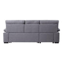 Acme Furniture Nazli 55525 Storage Sleeper Sectional Sofa & Ottoman - Gray IMAGE 5