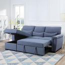 Acme Furniture Haruko 55540 Reversible Storage Sleeper Sectional Sofa - Blue IMAGE 8