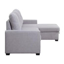 Acme Furniture Amboise 55550 Reversible Storage Sleeper Sectional Sofa - Light Grey IMAGE 4
