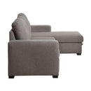 Acme Furniture Chambord 55555 Reversible Storage Sleeper Sectional Sofa - Grey IMAGE 4