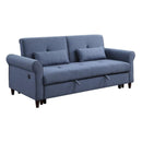 Acme Furniture Nichelle 55565 Sleeper Sofa - Blue IMAGE 2