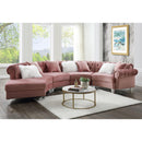 Acme Furniture Ninagold 57360 Sectional Sofa - Pink IMAGE 1