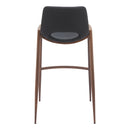 Zuo Desi 101697 Barstool - Black & Walnut IMAGE 4