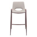 Zuo Desi 101699 Barstool - Beige & Walnut IMAGE 3