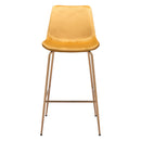 Zuo Tony 101758 Barstool - Yellow & Gold IMAGE 3