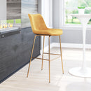 Zuo Tony 101758 Barstool - Yellow & Gold IMAGE 8