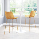 Zuo Tony 101758 Barstool - Yellow & Gold IMAGE 9