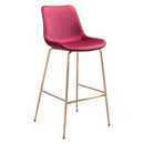 Zuo Tony 101759 Barstool - Red & Gold IMAGE 1