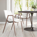 Zuo Desi 109068 Dining Chair - White & Walnut IMAGE 7