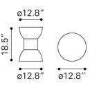 Zuo Wisdom 102058 Side Table - Black IMAGE 8