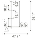 Zuo Richiza 56113 Ceiling Lamp - Black IMAGE 11