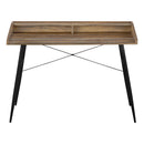 Monarch I 7538 Computer Desk - Brown/Black IMAGE 2